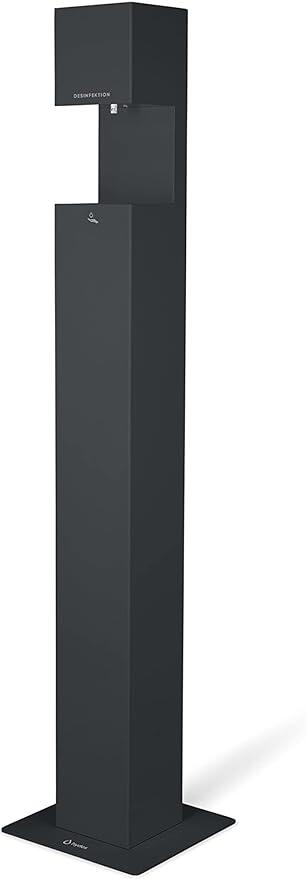 Exklusiver Desinfektionsspender ''Hydes Tower'', Farbe schwarz