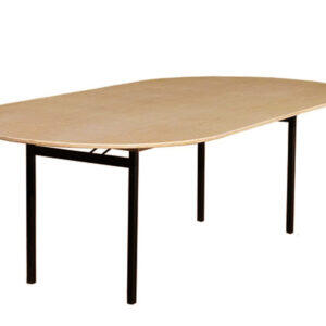 Banketttisch oval 250 x 100cm