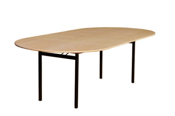 Banketttisch oval 250 x 100cm