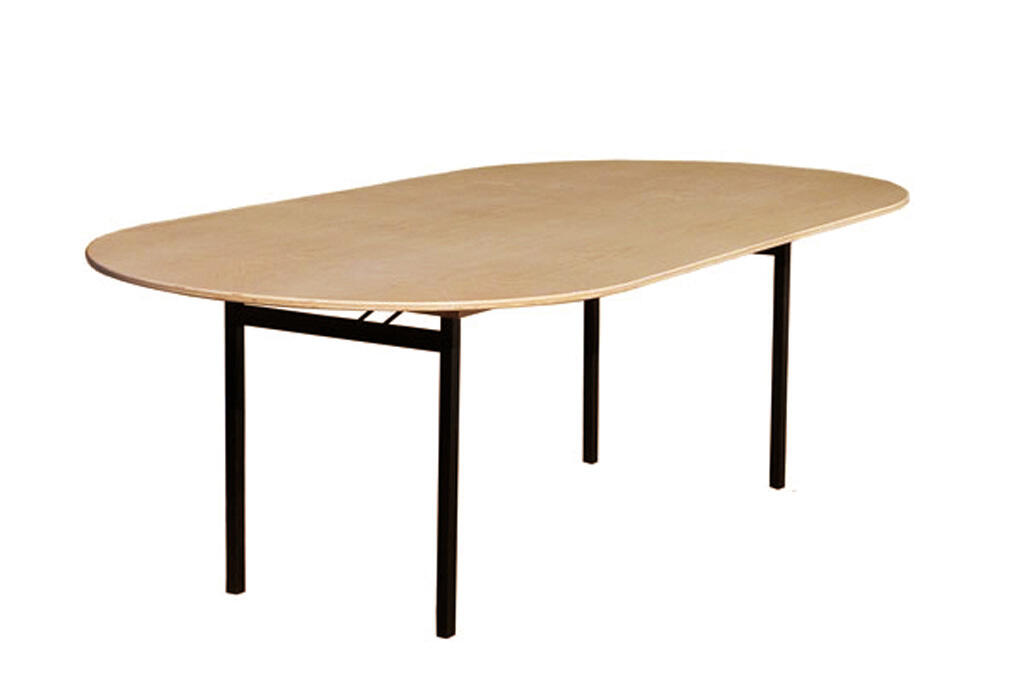 Banketttisch oval 250 x 100cm