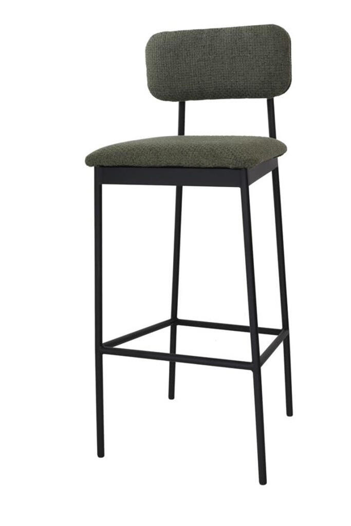 Barhocker Bernie Sitzauflage grün Lehne grün