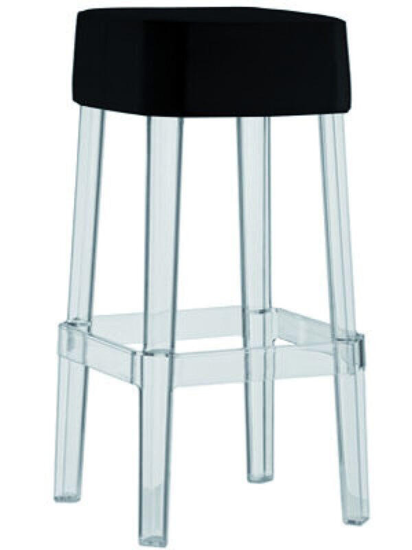 Barhocker Crystal schwarz