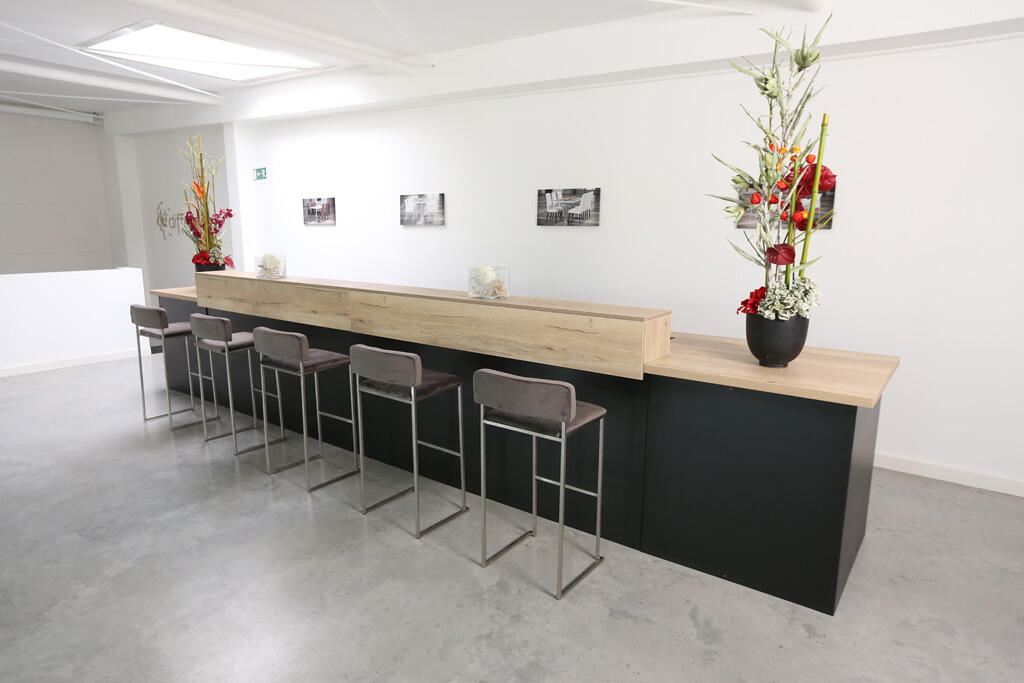 Barhocker Riva EDELSTAHL Samt grau