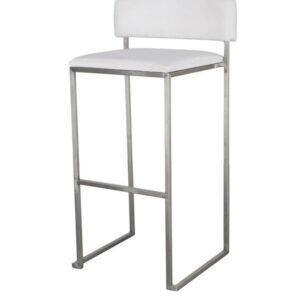 Barhocker Riva EDELSTAHL weiß