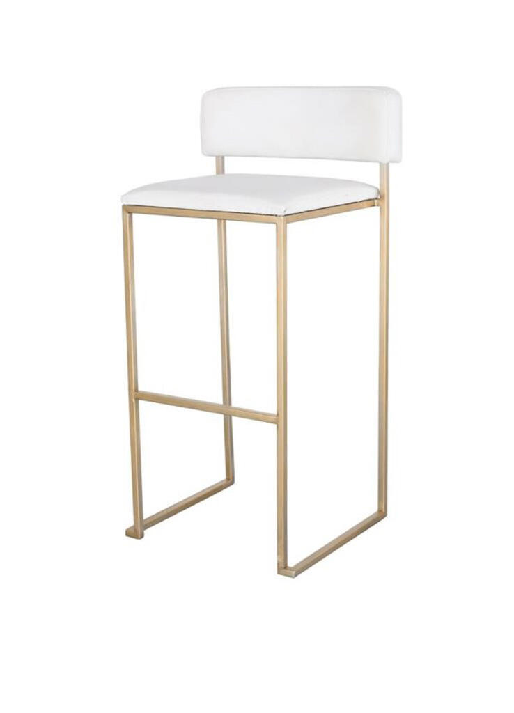Barhocker Riva GOLD weiß