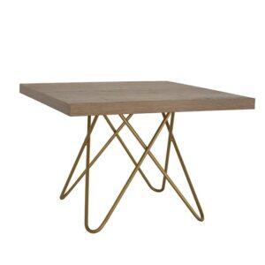 Beistelltisch Chloe GOLD Platte Eiche
