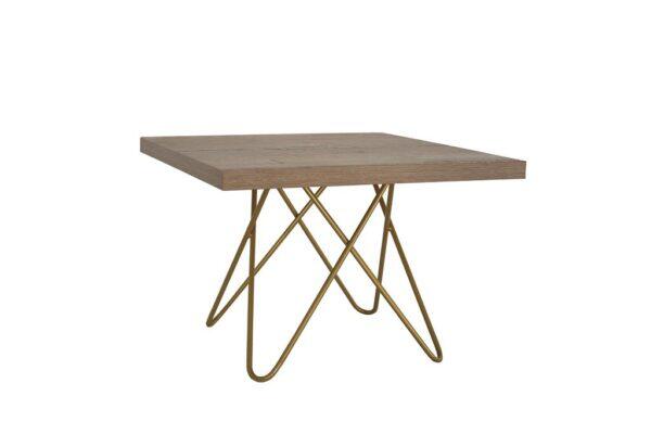 Beistelltisch Chloe GOLD Platte Eiche
