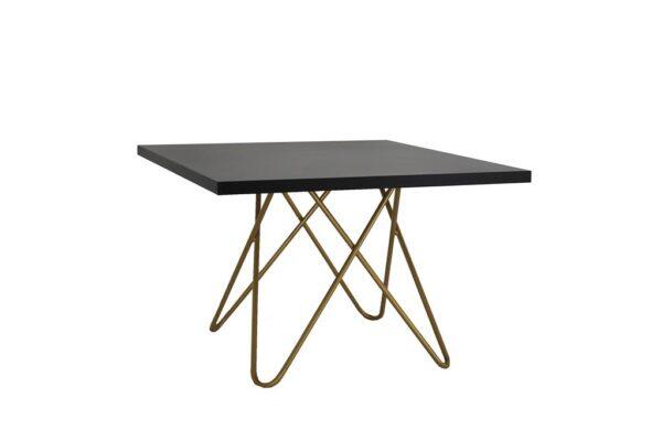 Beistelltisch Chloe GOLD Platte schwarz