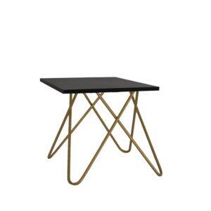 Beistelltisch klein Chloe GOLD Platte schwarz