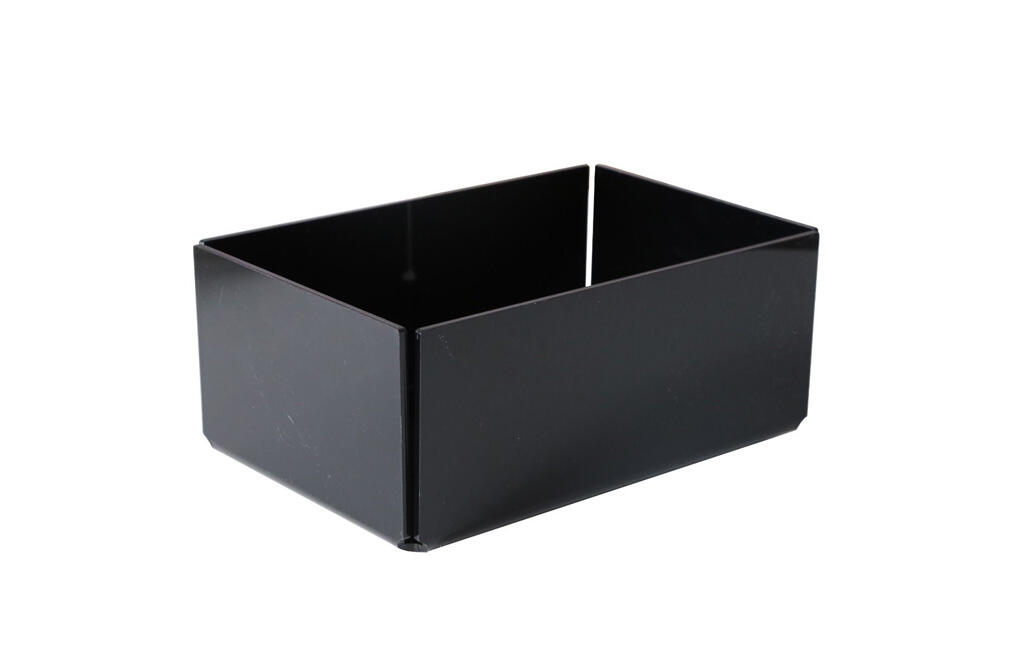 Besteckkasten Acryl schwarz, einfach
