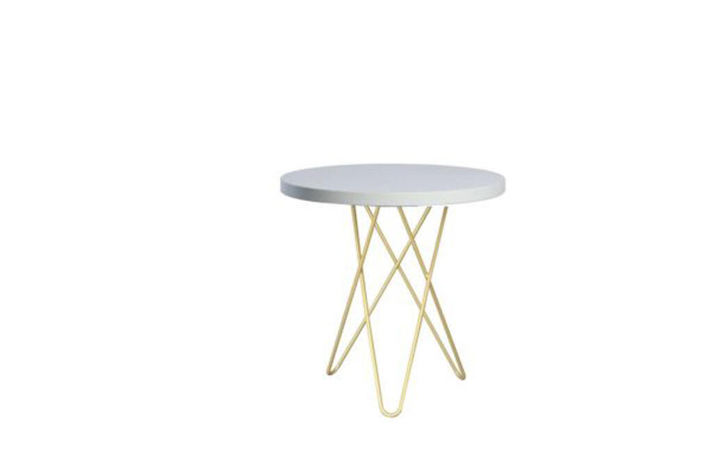 Bistrotisch Chloe weiß, D 60cm, Höhe 72cm
