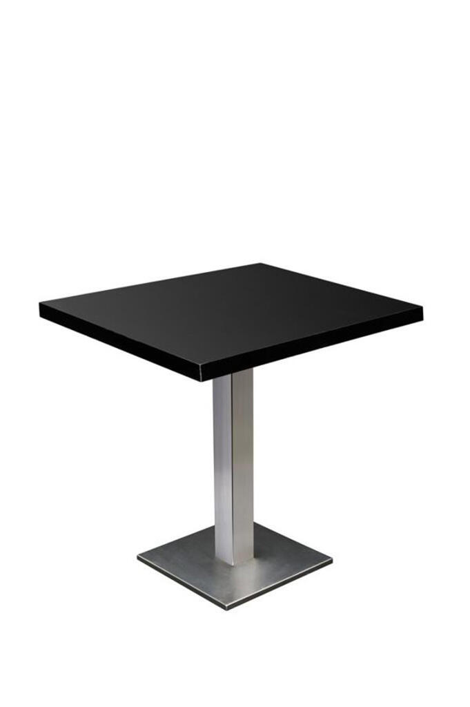 Bistrotisch exklusiv schwarz, 70x70, Höhe 72cm