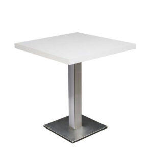 Bistrotisch exklusiv weiß, 70x70cm, Höhe 72cm