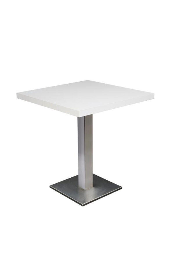 Bistrotisch exklusiv weiß, 70x70cm, Höhe 72cm