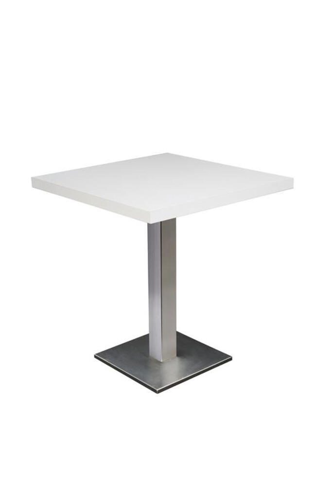Bistrotisch exklusiv weiß, 70x70cm, Höhe 72cm