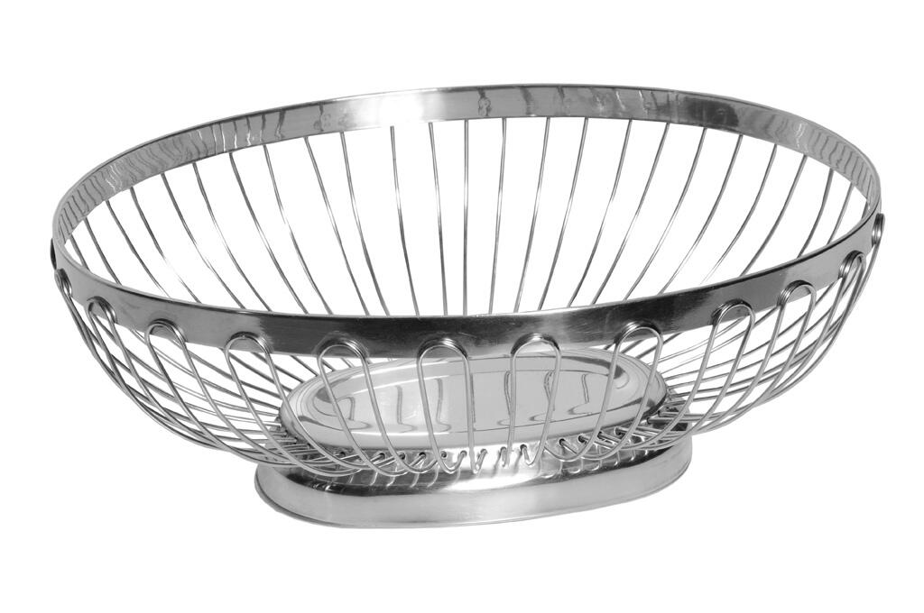 Brotkorb Edelstahl oval 27 x 21,5cm