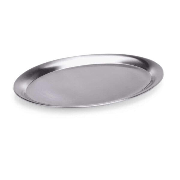 Edelstahltablett oval 60 x 40cm