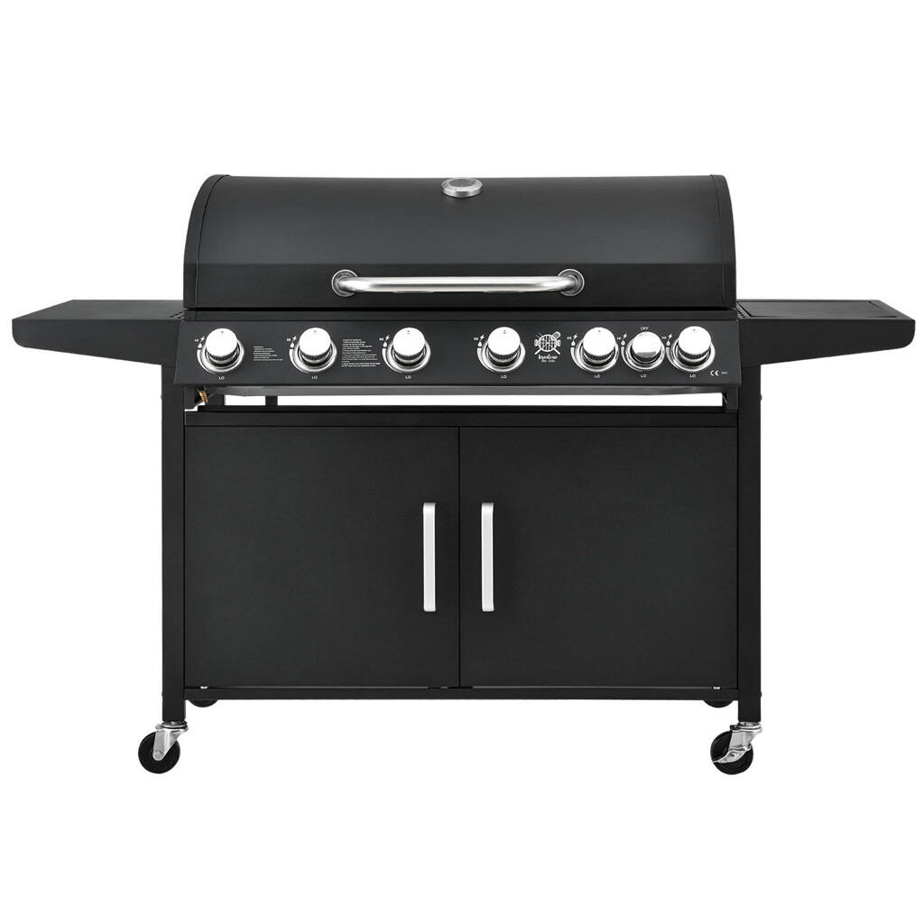 Gasgrill 6 Brenner + 1 Seitenbrenner
