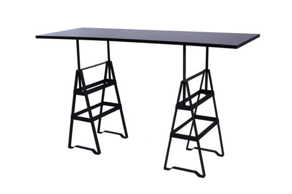 Hochtisch Industry schwarz 180x70x110cm