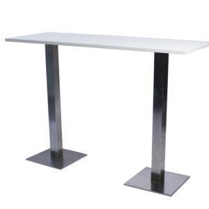 Hochtisch exklusiv 160 x 80 cm, Höhe 110cm, weiß
