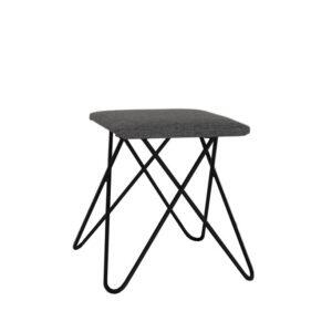 Hocker Chloe SCHWARZ grau