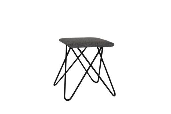 Hocker Chloe SCHWARZ grau