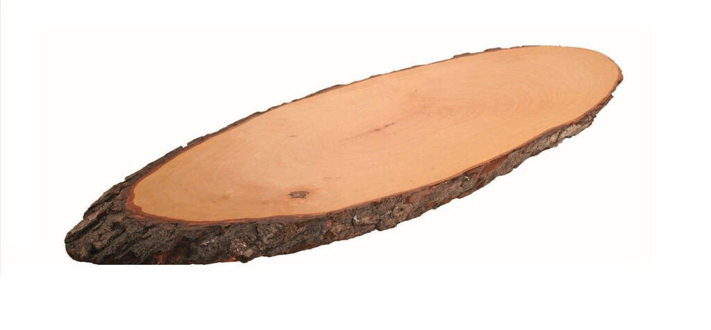 Holzbrett mit Rinde 55 x 20cm