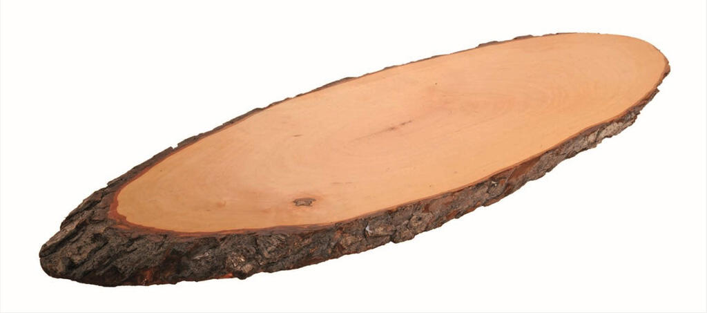 Holzbrett mit Rinde  80cm x 30 cm