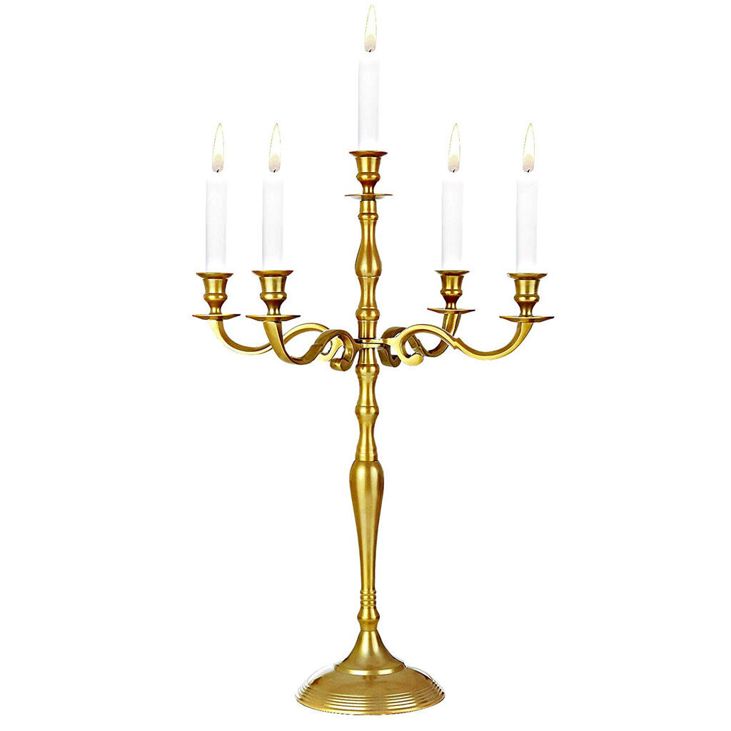 Kerzenleuchter GOLD 5-armig, H80cm