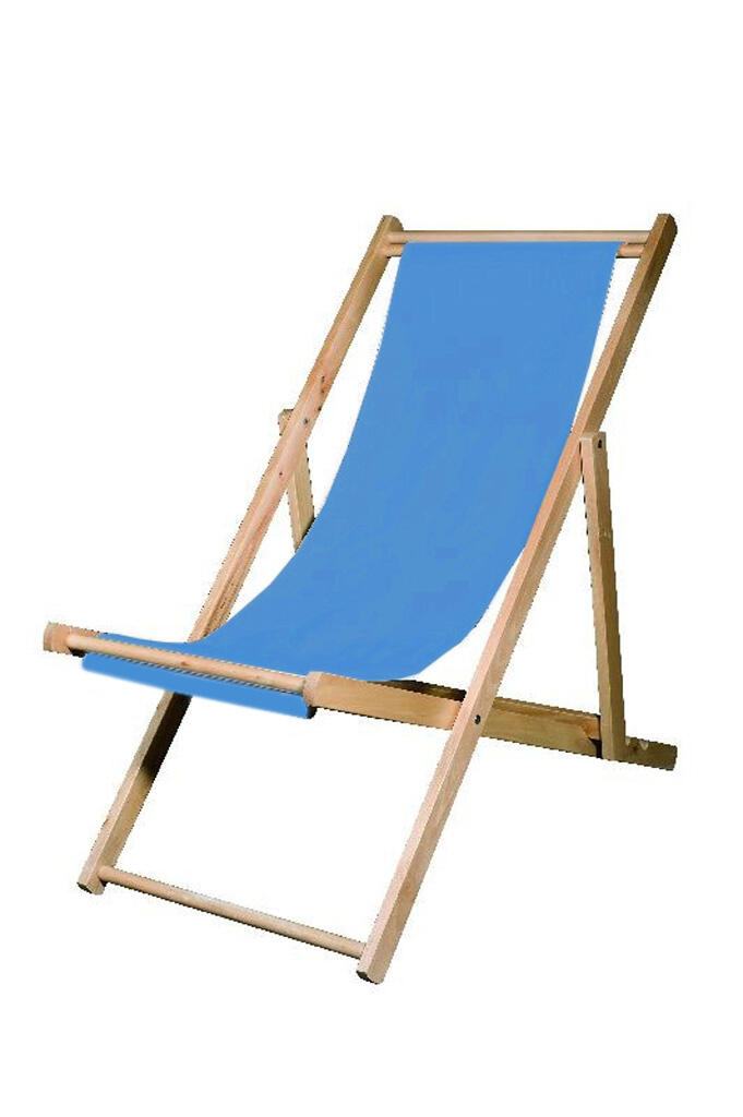 Liegestuhl lichtblau
