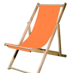 Liegestuhl orange