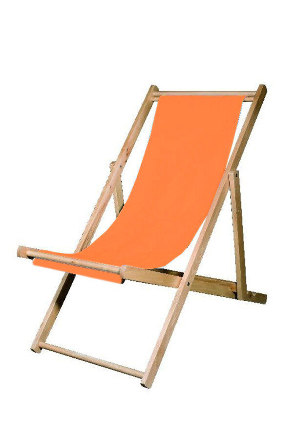 Liegestuhl orange