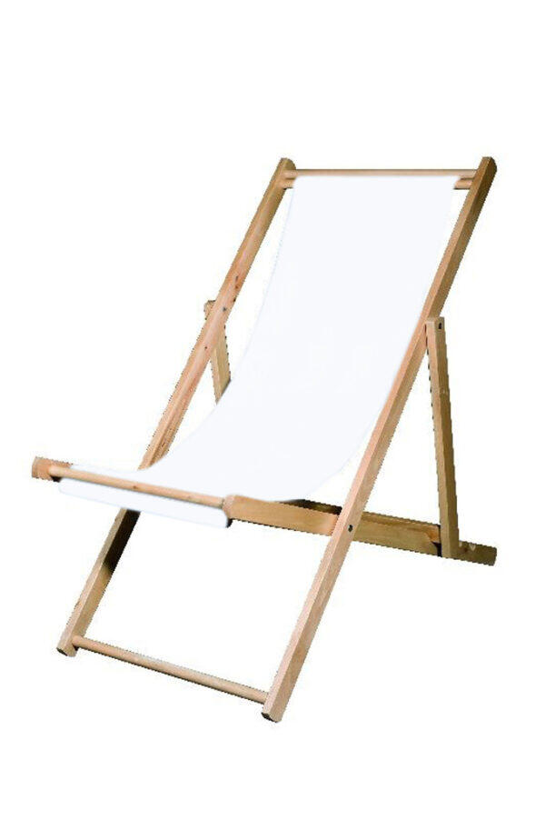 Liegestuhl rein-weiß