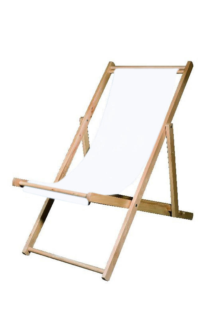 Liegestuhl rein-weiß