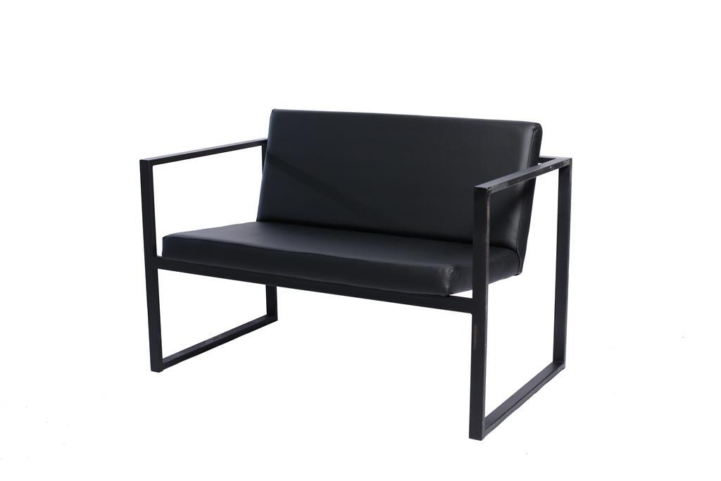 Lounge Pure 2-Sitzer schwarz