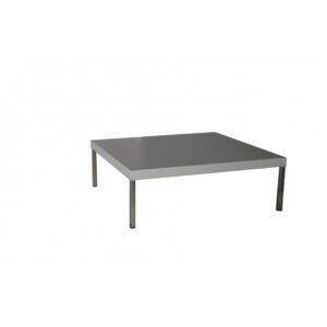 Lounge-Tisch 70x70x20cm Silber Edelstahl