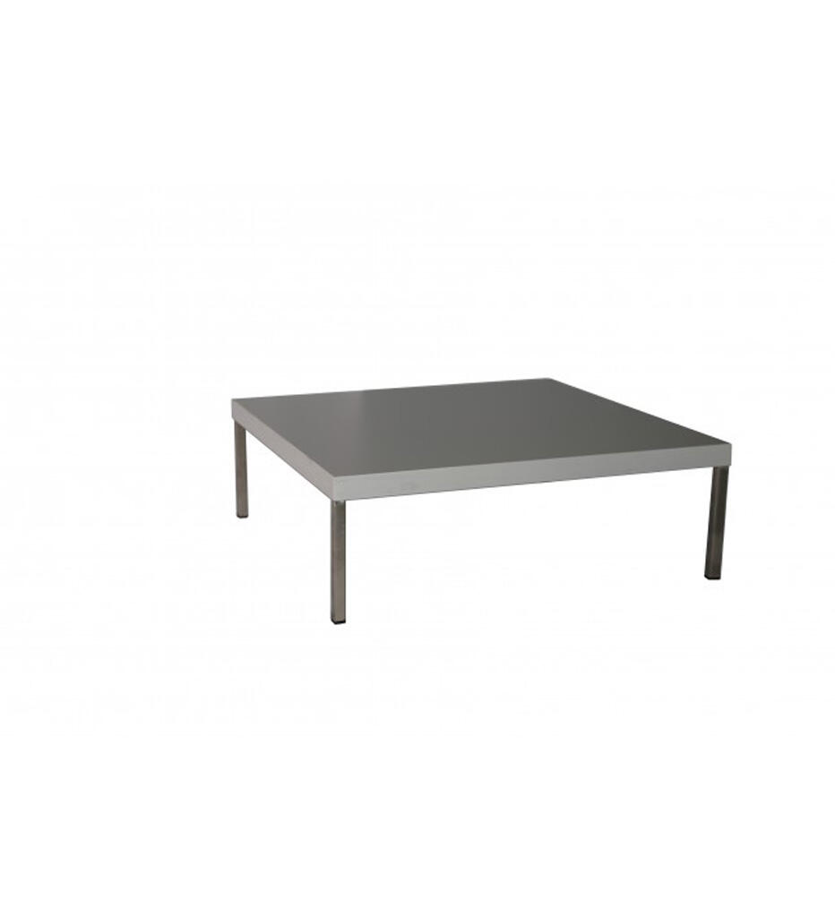 Lounge-Tisch 70x70x20cm Silber Edelstahl