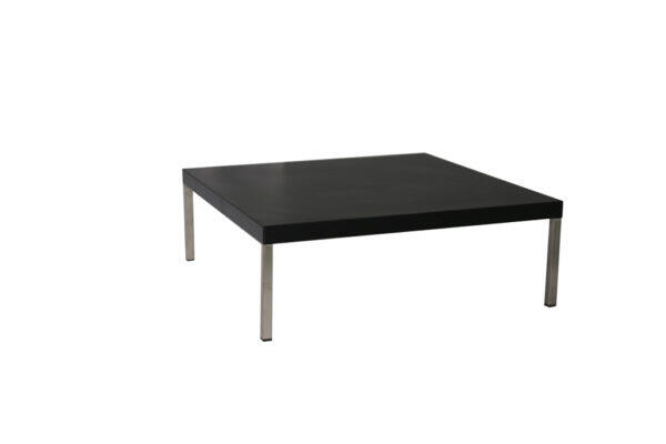 Lounge-Tisch 70x70x20cm schwarz Edelstahl
