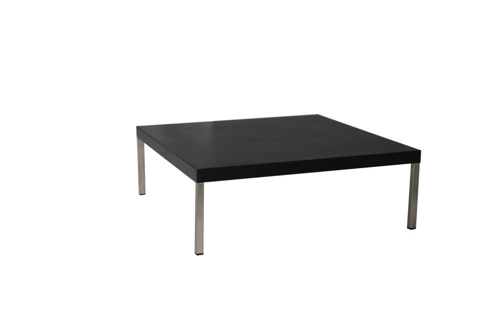 Lounge-Tisch 70x70x20cm schwarz Edelstahl