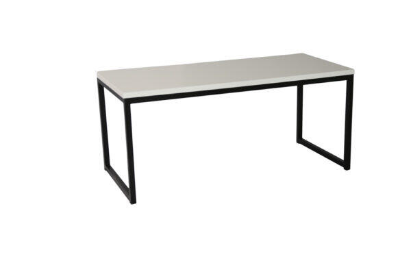 Lounge-Tisch 90x40x40cm weiß schwarz