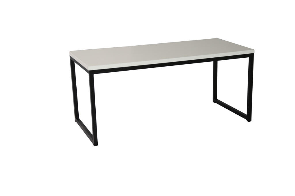 Lounge-Tisch 90x40x40cm weiß schwarz