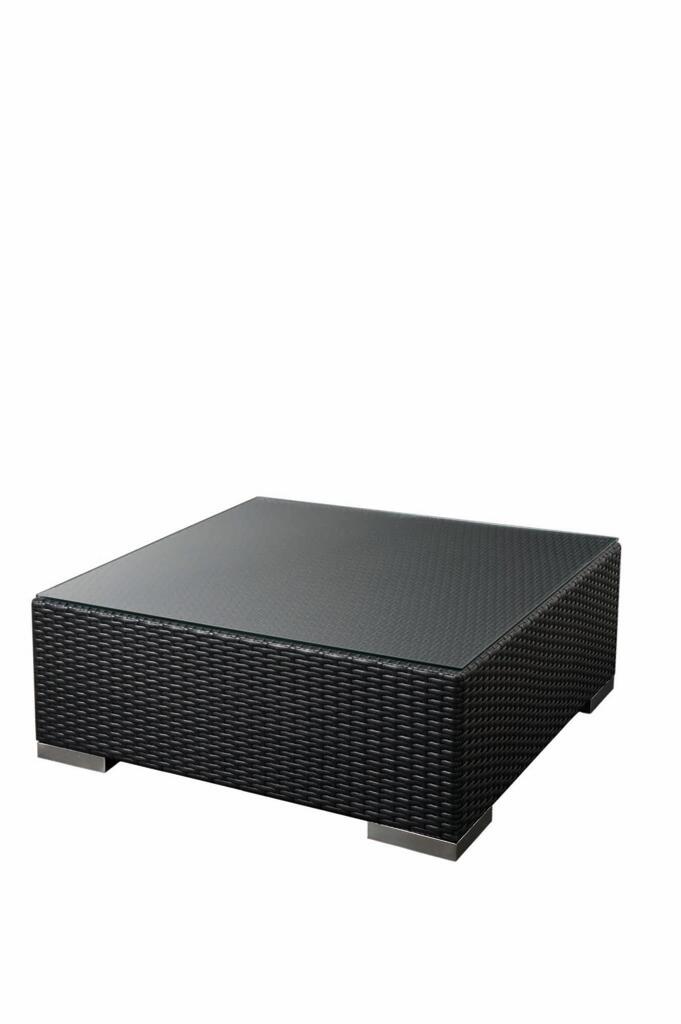 Lounge-Tisch Lotus mit Glasplatte