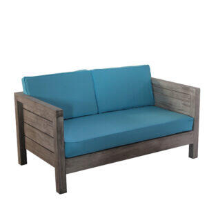 Lounge Vintage Oak 2-Sitzer, hellblau
