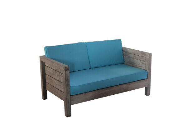 Lounge Vintage Oak 2-Sitzer, hellblau