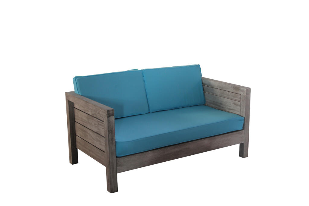 Lounge Vintage Oak 2-Sitzer, hellblau