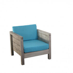 Lounge Vintage Oak Sessel, hellblau