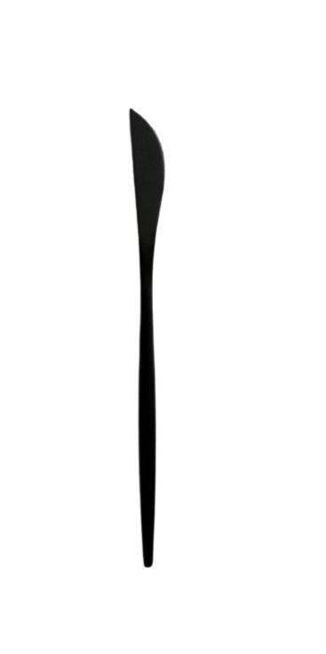 Serie Vintage Black matte Tafelmesser (VPE 30)