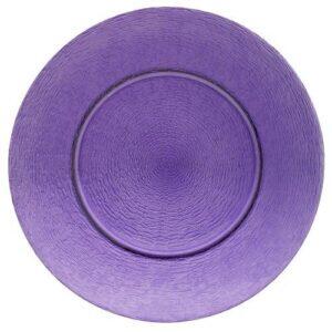 Platzteller Glas lila