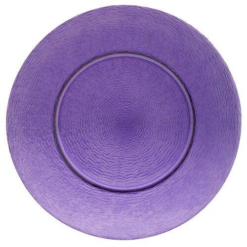 Platzteller Glas lila
