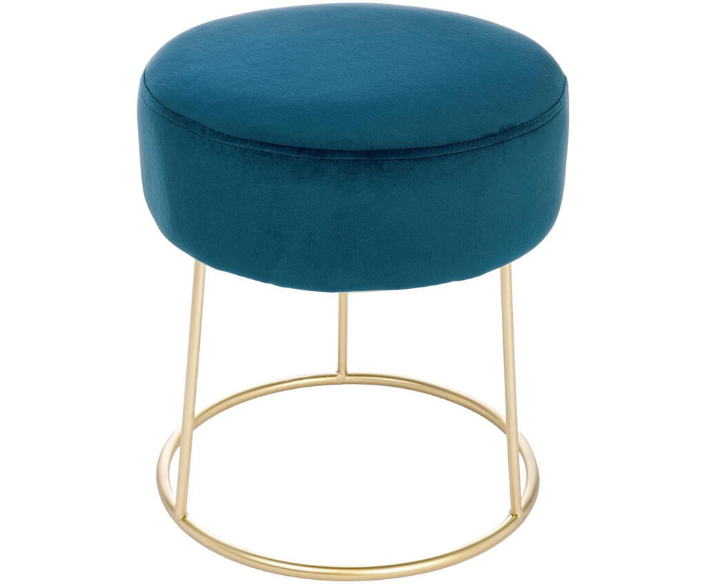 Samt-Hocker Clarissa Dunkelblau